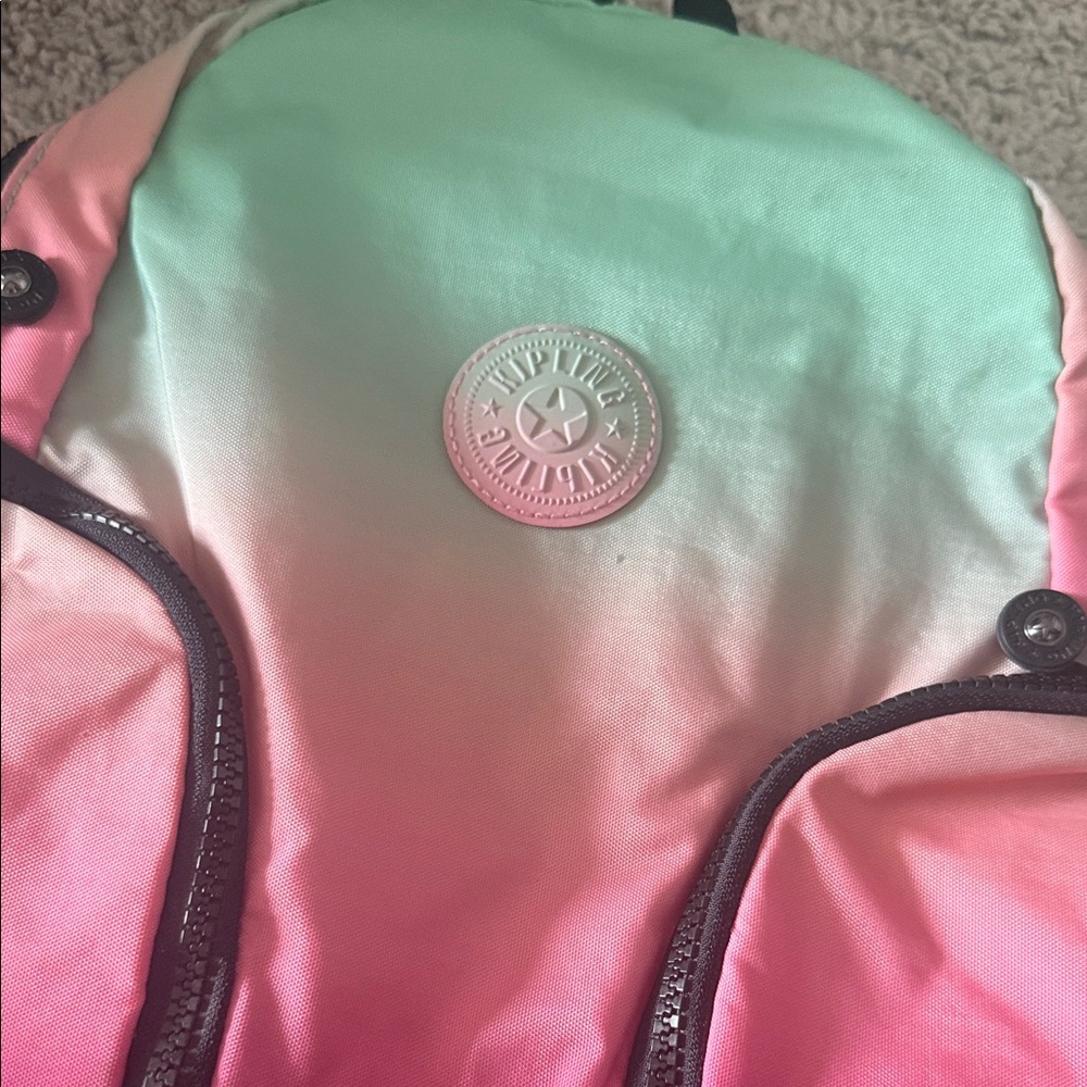 Kipling Wicked Gradient Ombre Mini Backpack Mint … - image 4